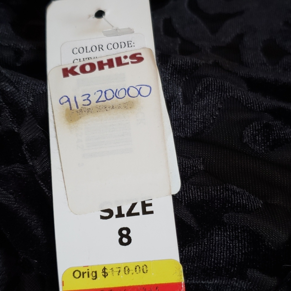 Velvety 3/4 sleeve Vneck/back dress sz8 - Picture 12 of 14